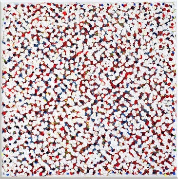 Untitled blue and red dots