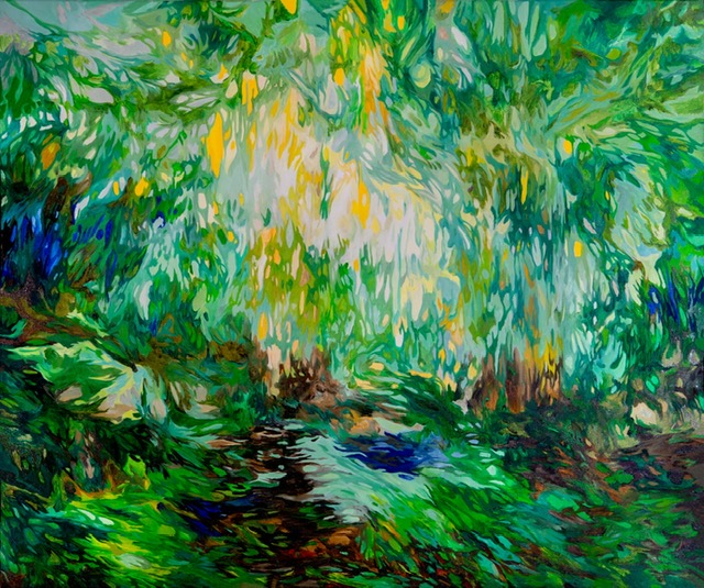 Untitled landscape (yellow green)