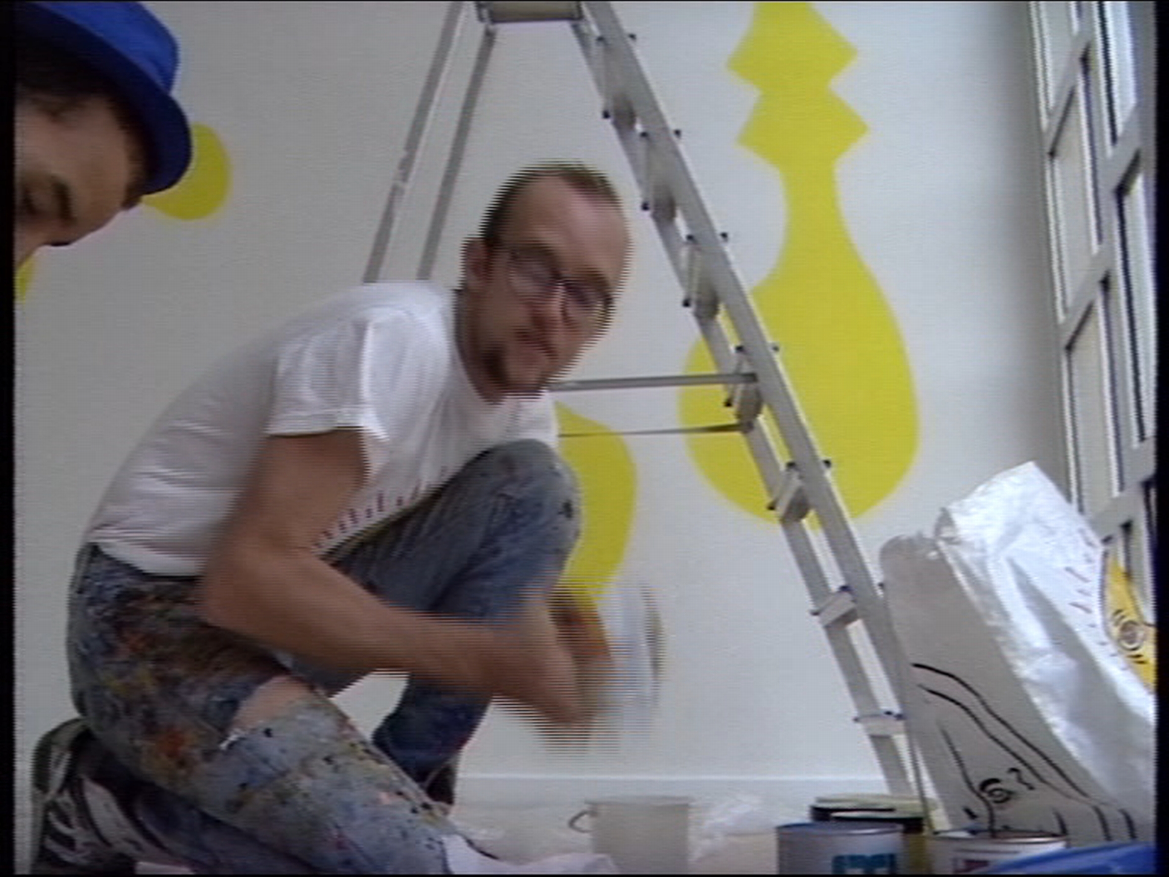 Keith Haring - M HKAFE schildering