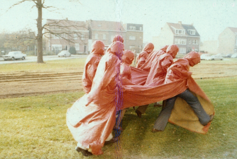 Nicola L., ‘Same Skin For Everybody’, 1969. Performance documentation, Antwerp, 1976*. Courtesy of Nicola L. Collection & Archive and Alison Jacques © Nicola L. Collection & Archive
