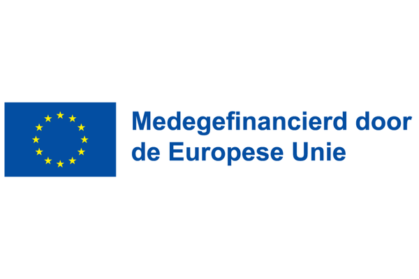 logo met de vlag van de Europese Unie en de tekst 'medegefinancierd door de Europese Unie'