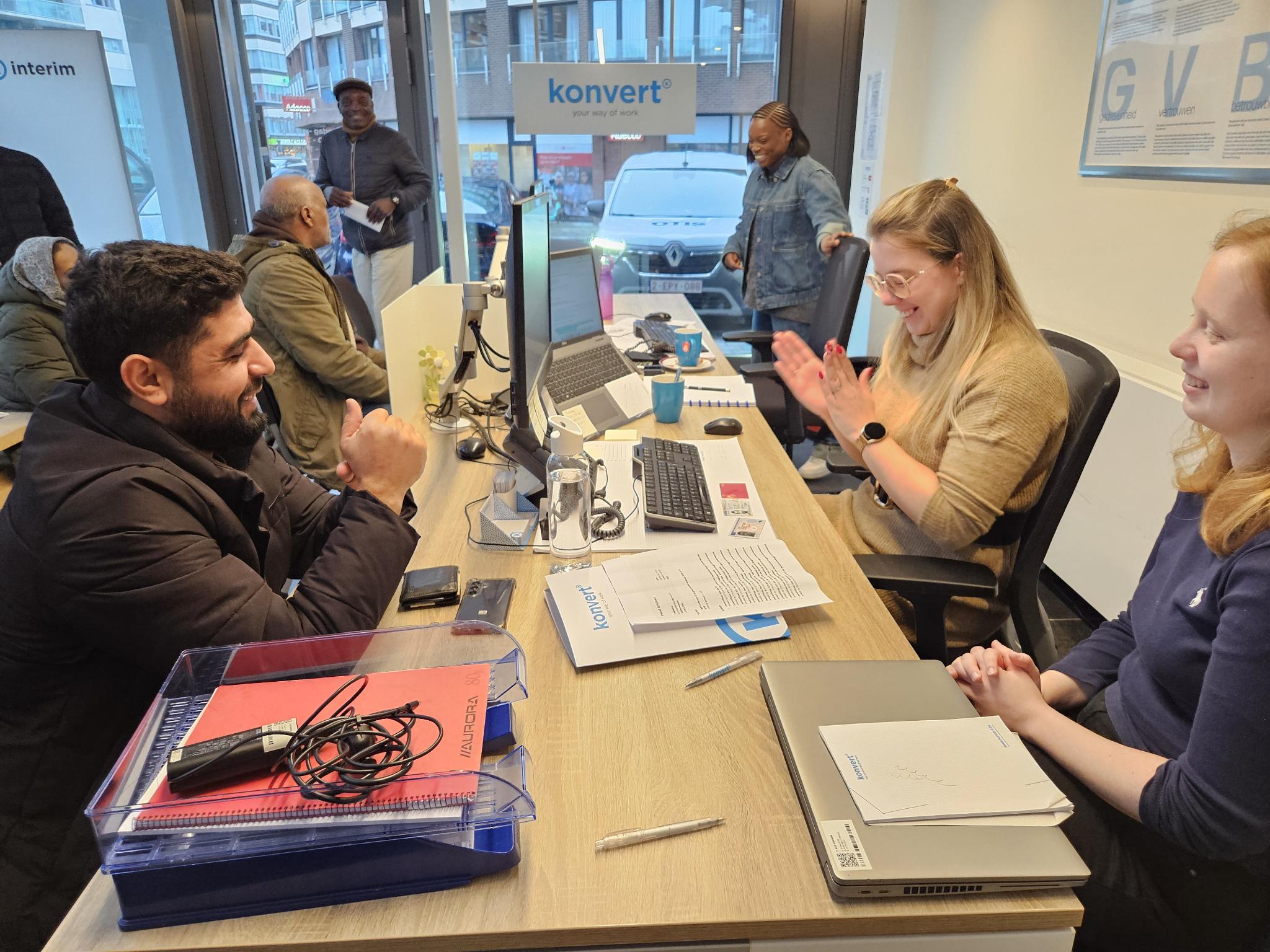 Alfa naar werk in interimkantoor