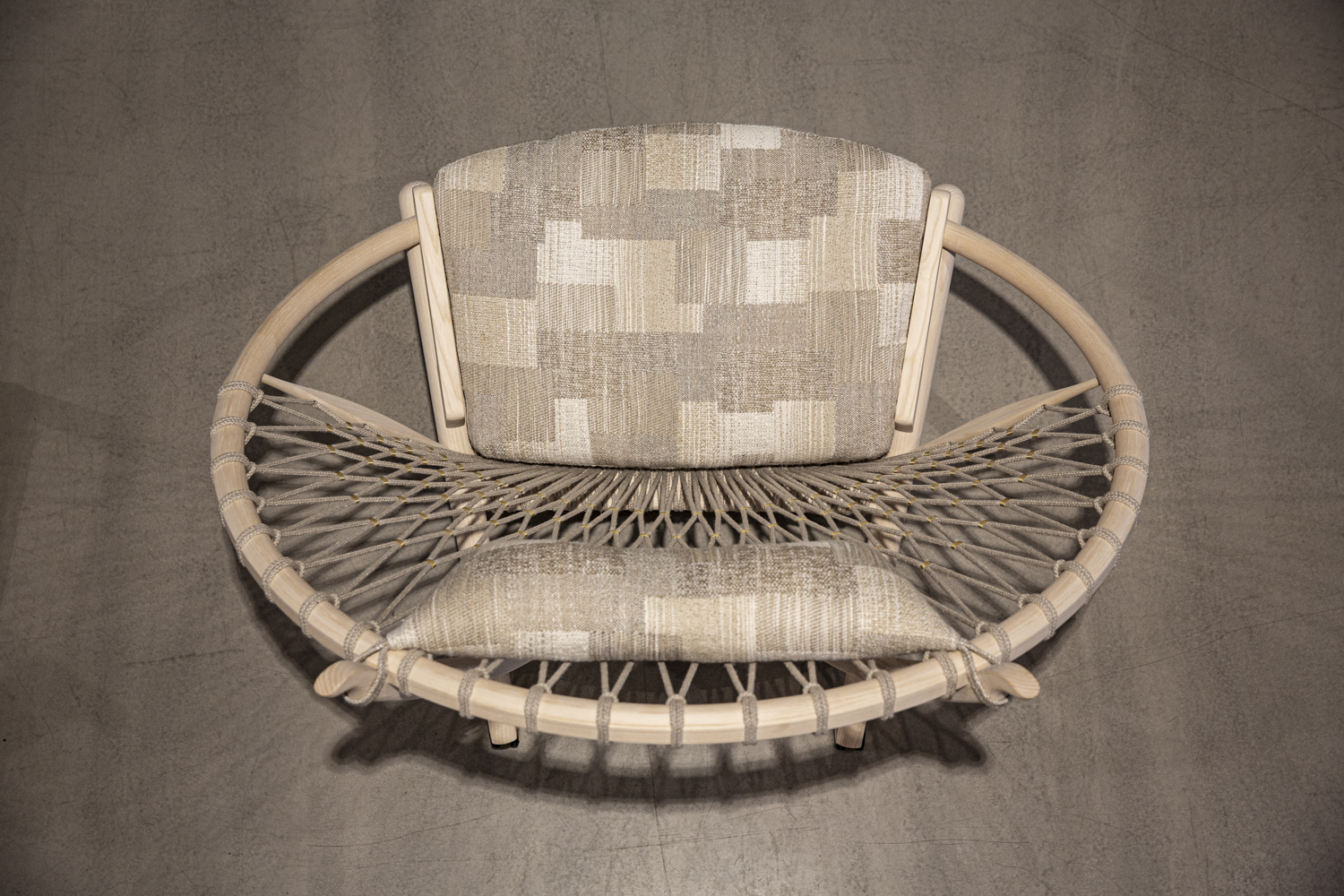 Circle Chair by PP Mobler upholstered in Manduka from the Azimuth fabric collection 2026 by Designs of the Time