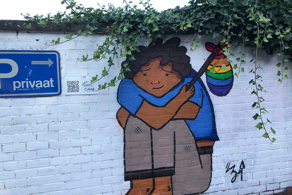 Muurschildering in Halle-Vilvoorde