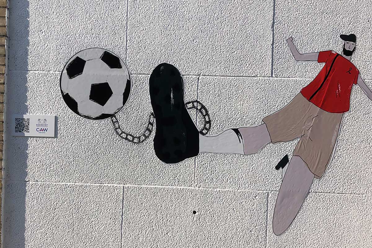 Muurschildering in Halle-Vilvoorde