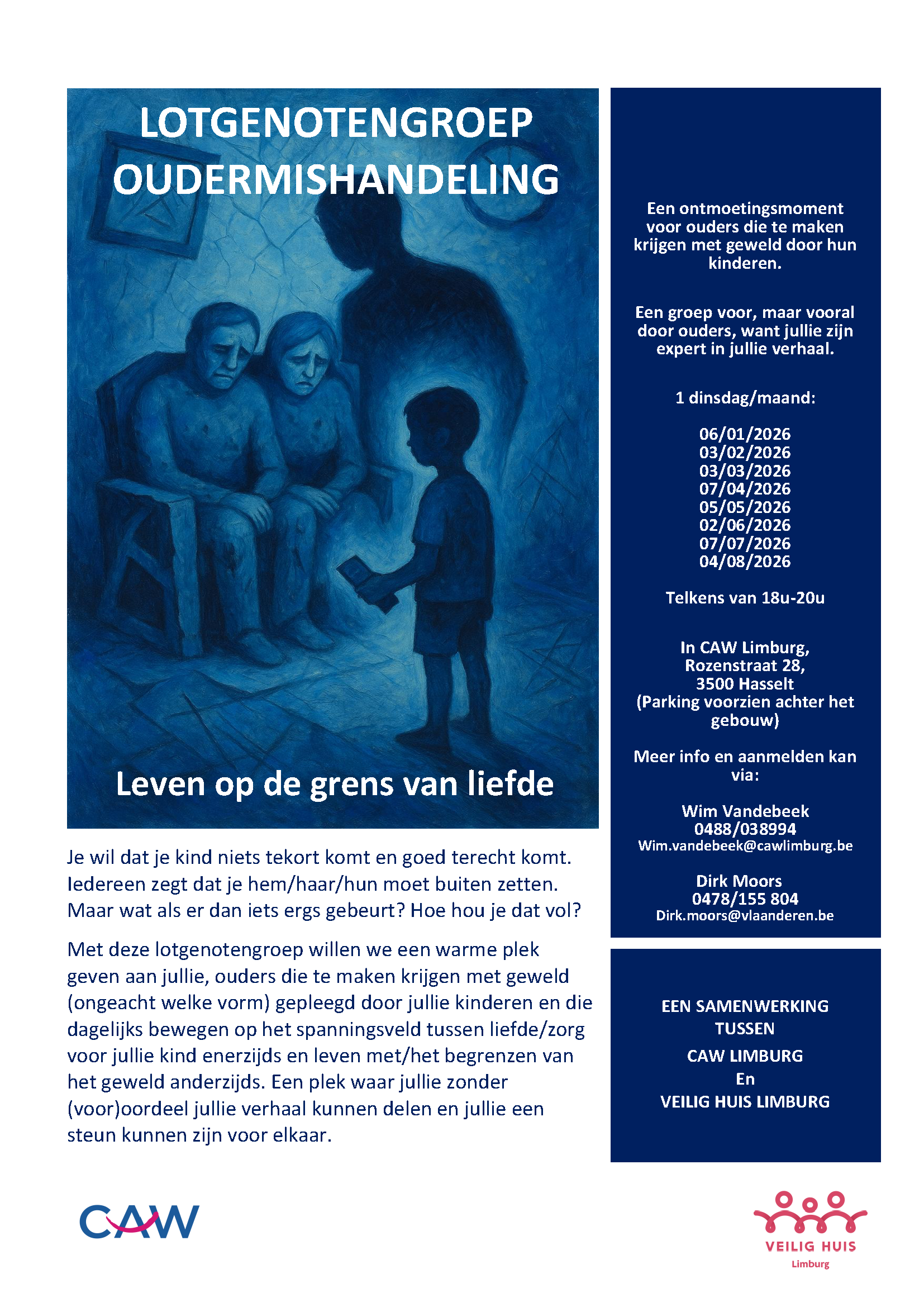 Lotgenotengroep oudermishandeling Hasselt