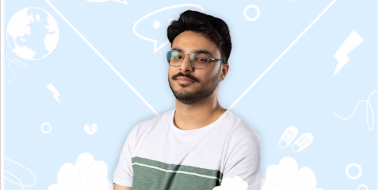 Stagiair Wahab Janjua, grafisch ontwerper in spe