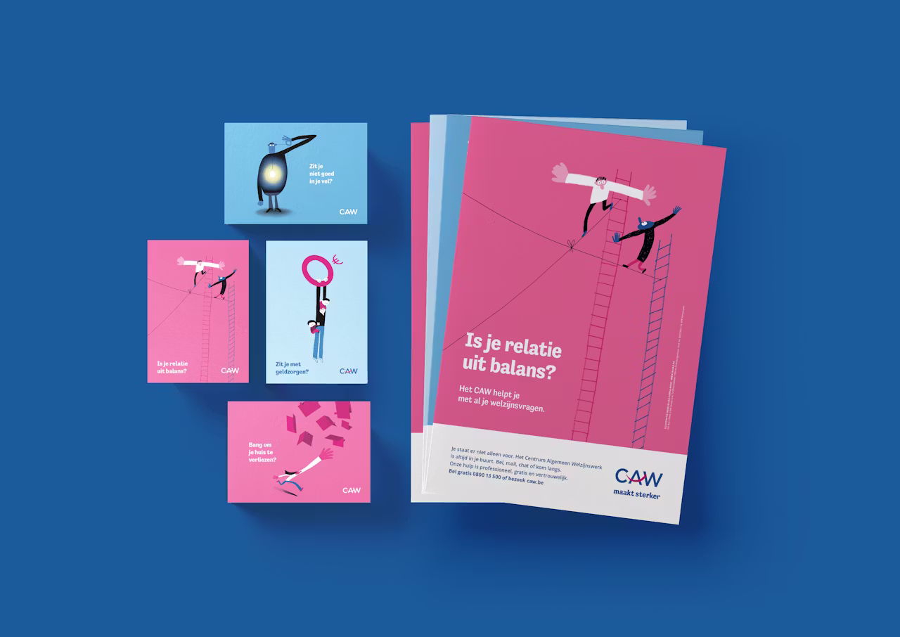 voorbeelden van drukwerk CAW