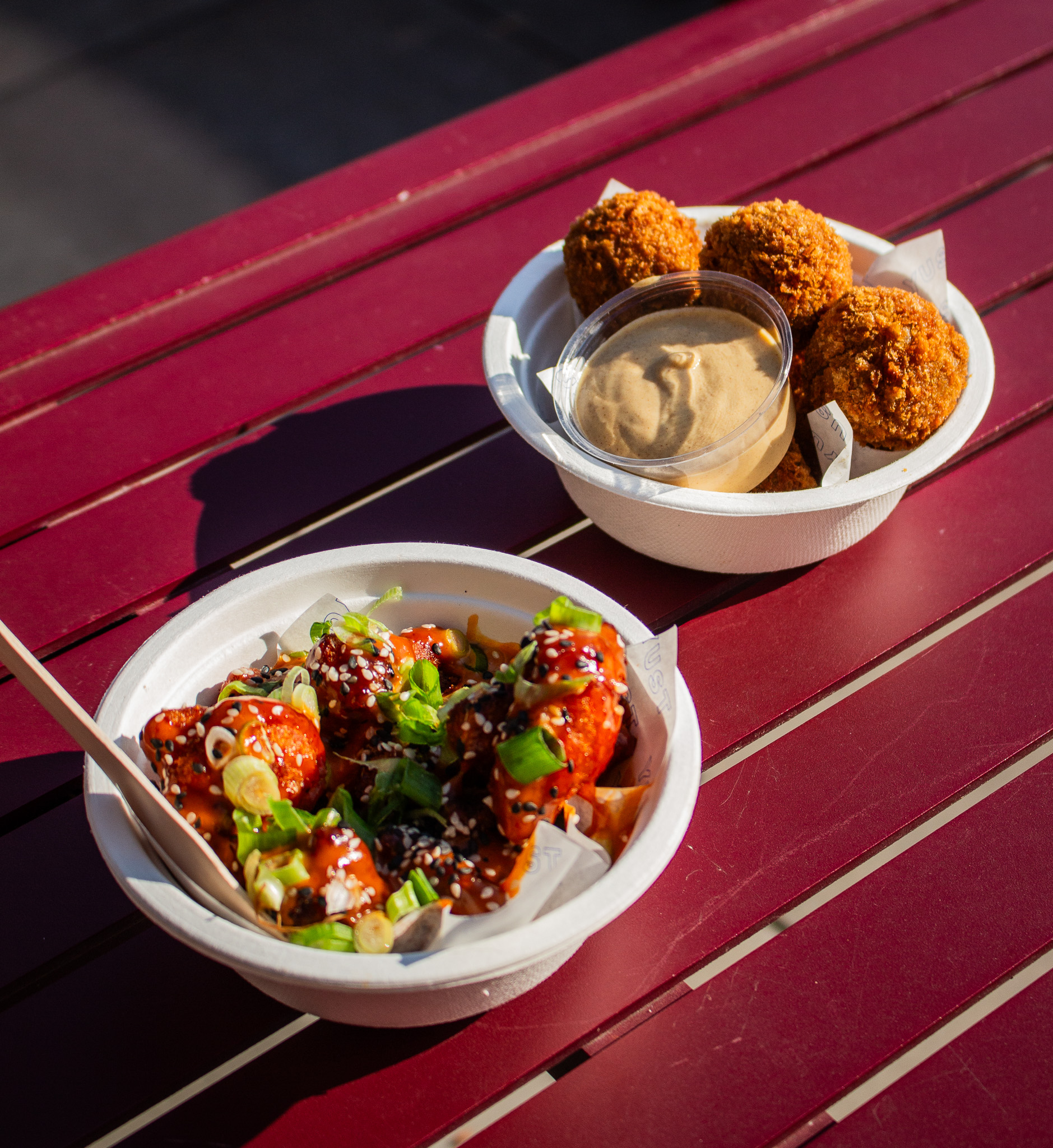 Cauliflower wings and bitterballen