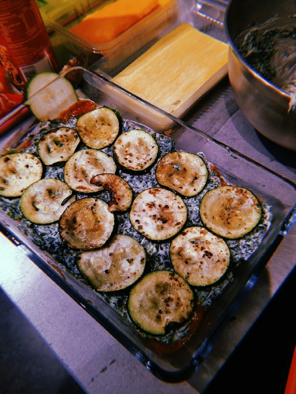 Groenterestjes-lasagne