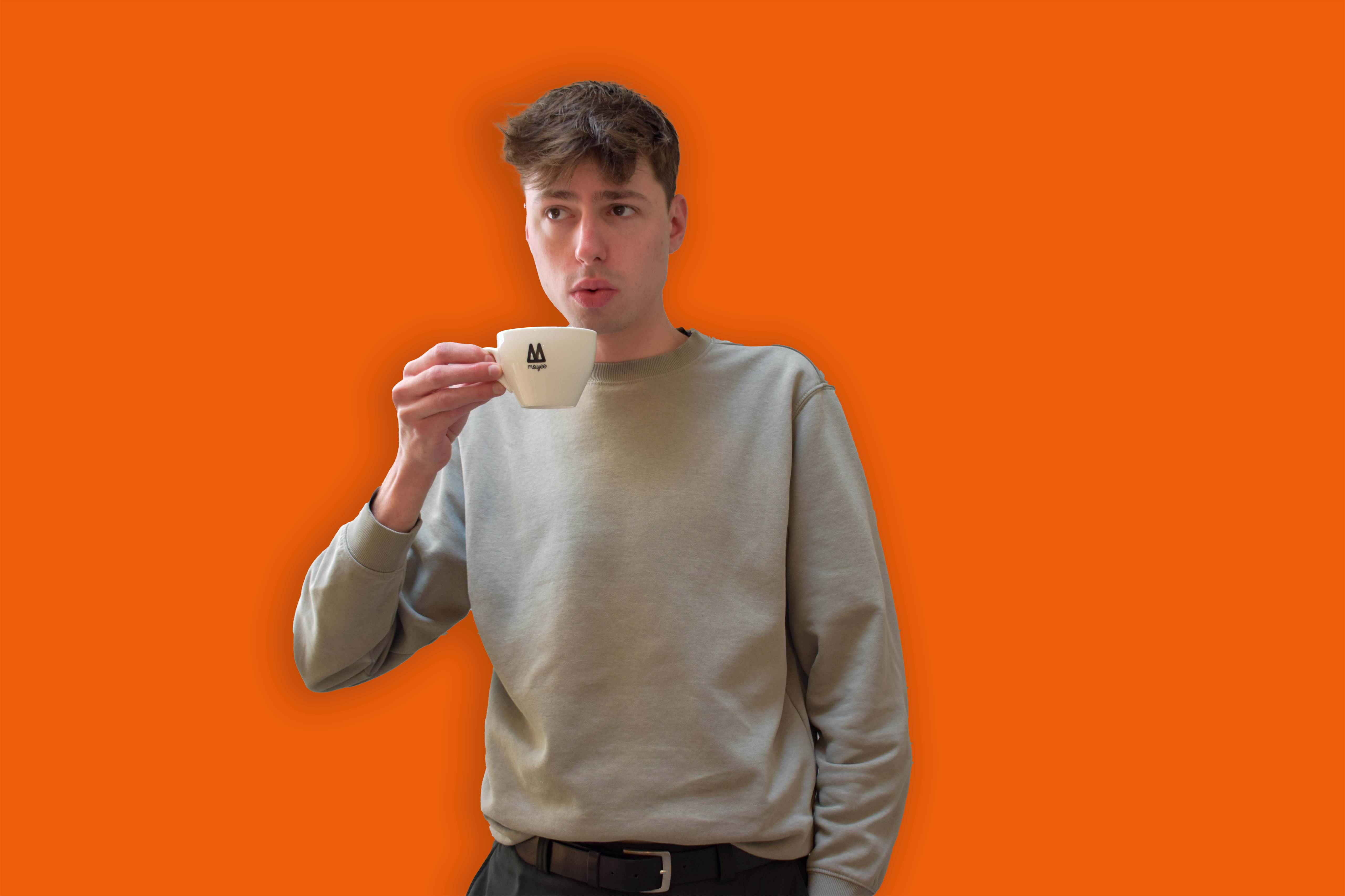 Vooraanzicht van redactielid Rune