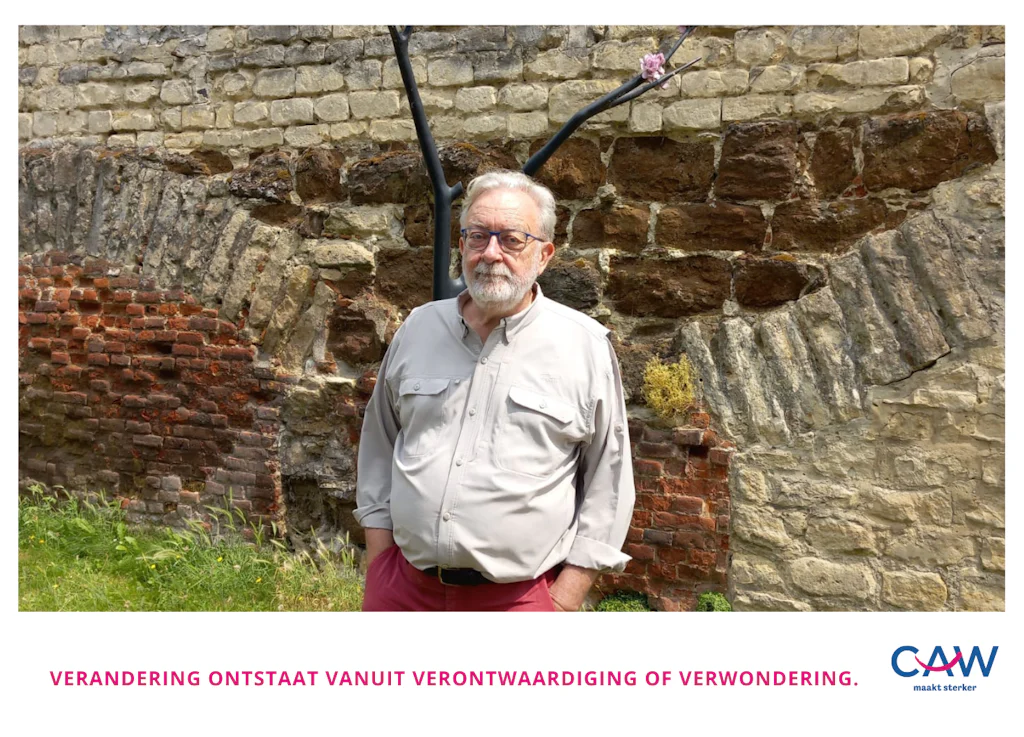 Afscheidnemend voorzitter Jan Boulogne van CAW Oost-Brabant